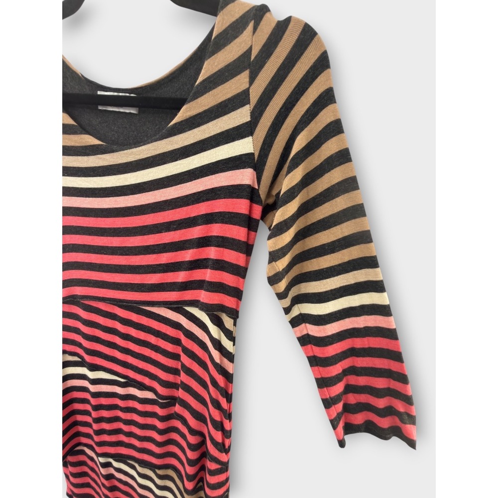 Anthropologie Bailey 44 Striped Column Dress S Bandage Lagenlook Knit Bodycon - Picture 8 of 16